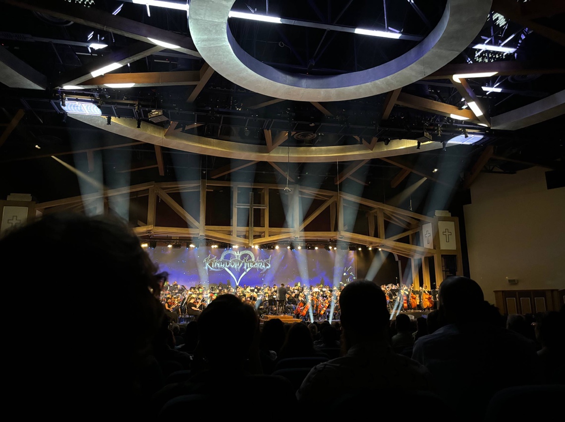 From the audience at a November 2023 concert watching the orchestra my friend Lindsay plays with come together.