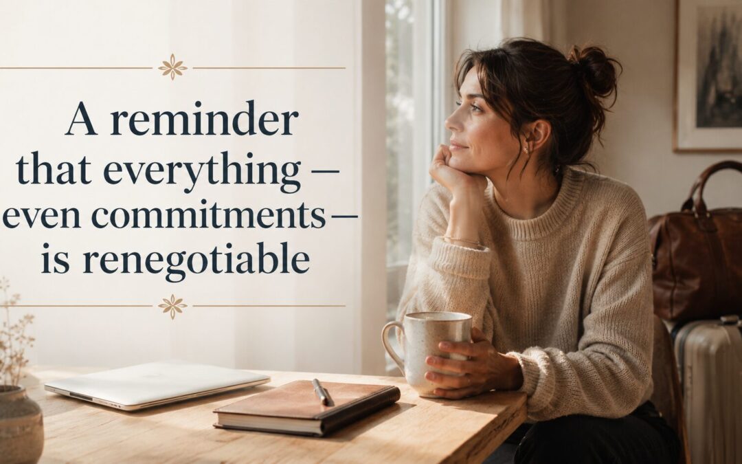 A Reminder That Everything — Even Commitments — is Renegotiable